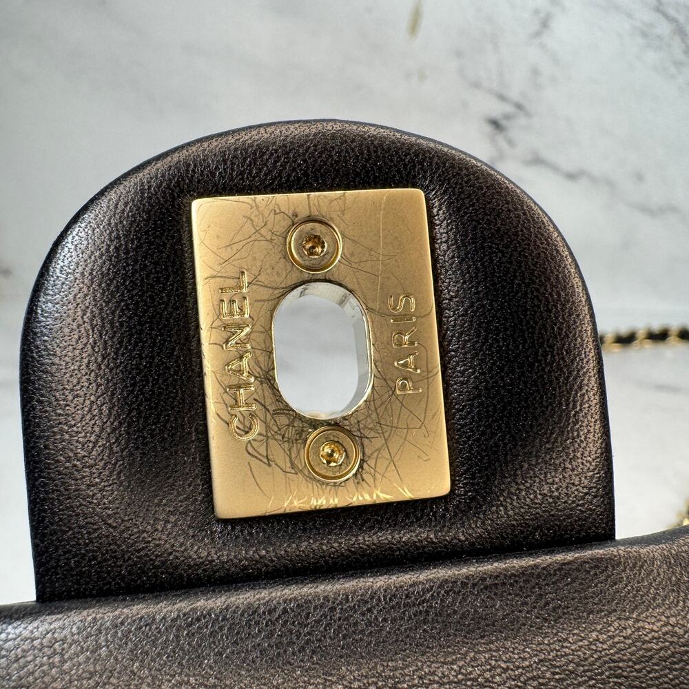 Chanel Pearl Flap Bag Paris-Dubai Pearly 15C WOC Wallet On Chain Crossbody CC - Picture 11 of 14